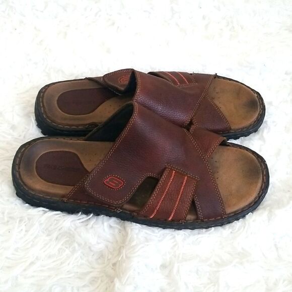 Sketchers  Brown Men's Sandals Sz 10 - Picture 7 of 10